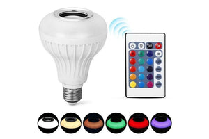 BOMBILLO PARLANTE BLUETOOTH RGB